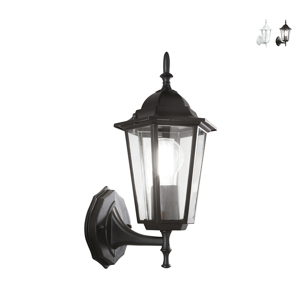 Buitenlamp lantaarn van aluminium met glazen diffuser Milano Aanbieding Buitenlamp lantaarn van aluminium met glazen diffuser Milano Aanbieding