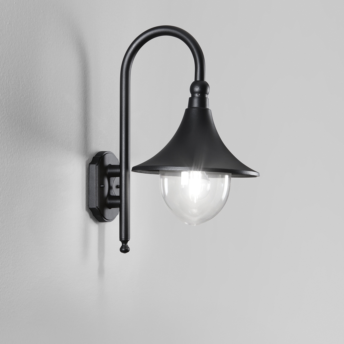 Applique lanterne d'extérieur jardin en aluminium noir Pavia Promotion Applique lanterne d'extérieur jardin en aluminium noir Pavia Promotion