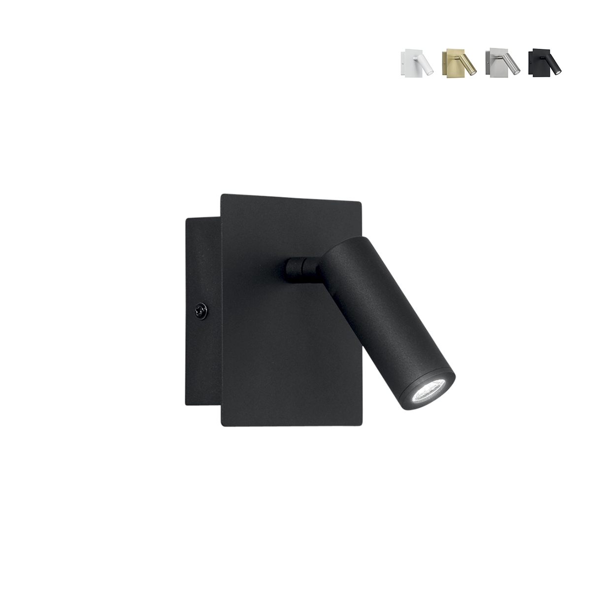 Applique murale en métal avec spot LED orientable Dickens Promotion Applique murale en métal avec spot LED orientable Dickens Promotion