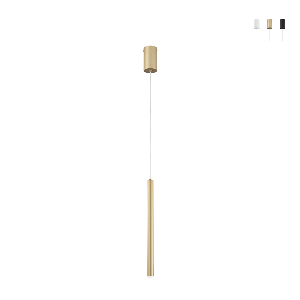 Hanglamp van metaal met verstelbare LED-spotlicht Pype Aanbieding Hanglamp van metaal met verstelbare LED-spotlicht Pype Aanbieding