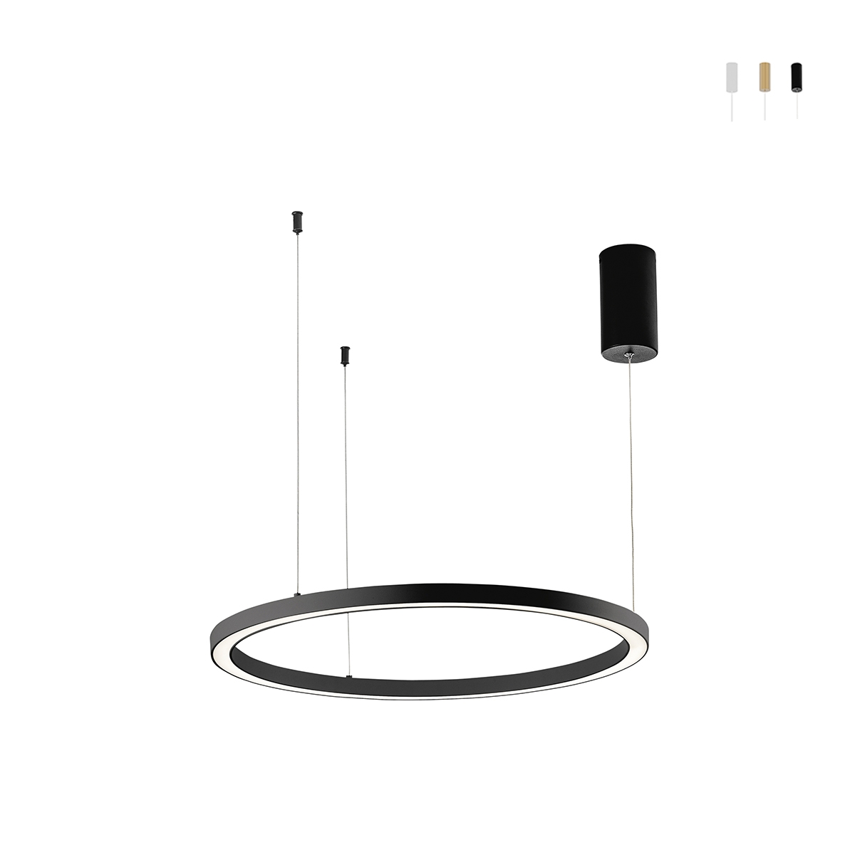 Ronde LED hanglamp design minimalistisch 80cm Hoop Aanbieding Ronde LED hanglamp design minimalistisch 80cm Hoop Aanbieding