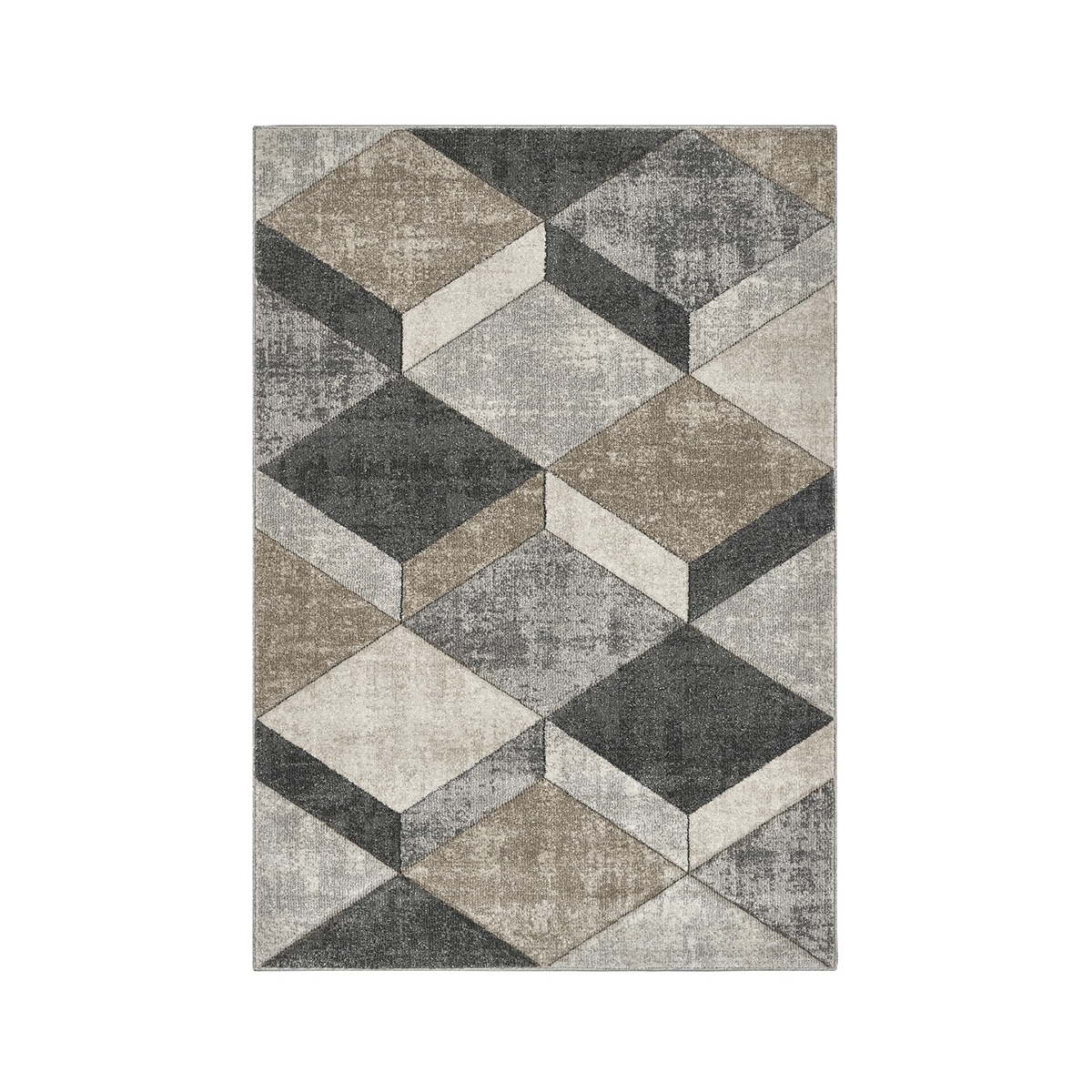 Moderne woonkamer tapijt grijs en beige Funny Aanbieding Moderne woonkamer tapijt grijs en beige Funny Aanbieding