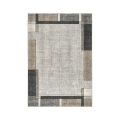 Tapis moderne à motifs géométriques gris et beige Funny Promotion