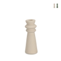 Porte-bougie design moderne porcelaine sablée 5x16 Freyr Promotion