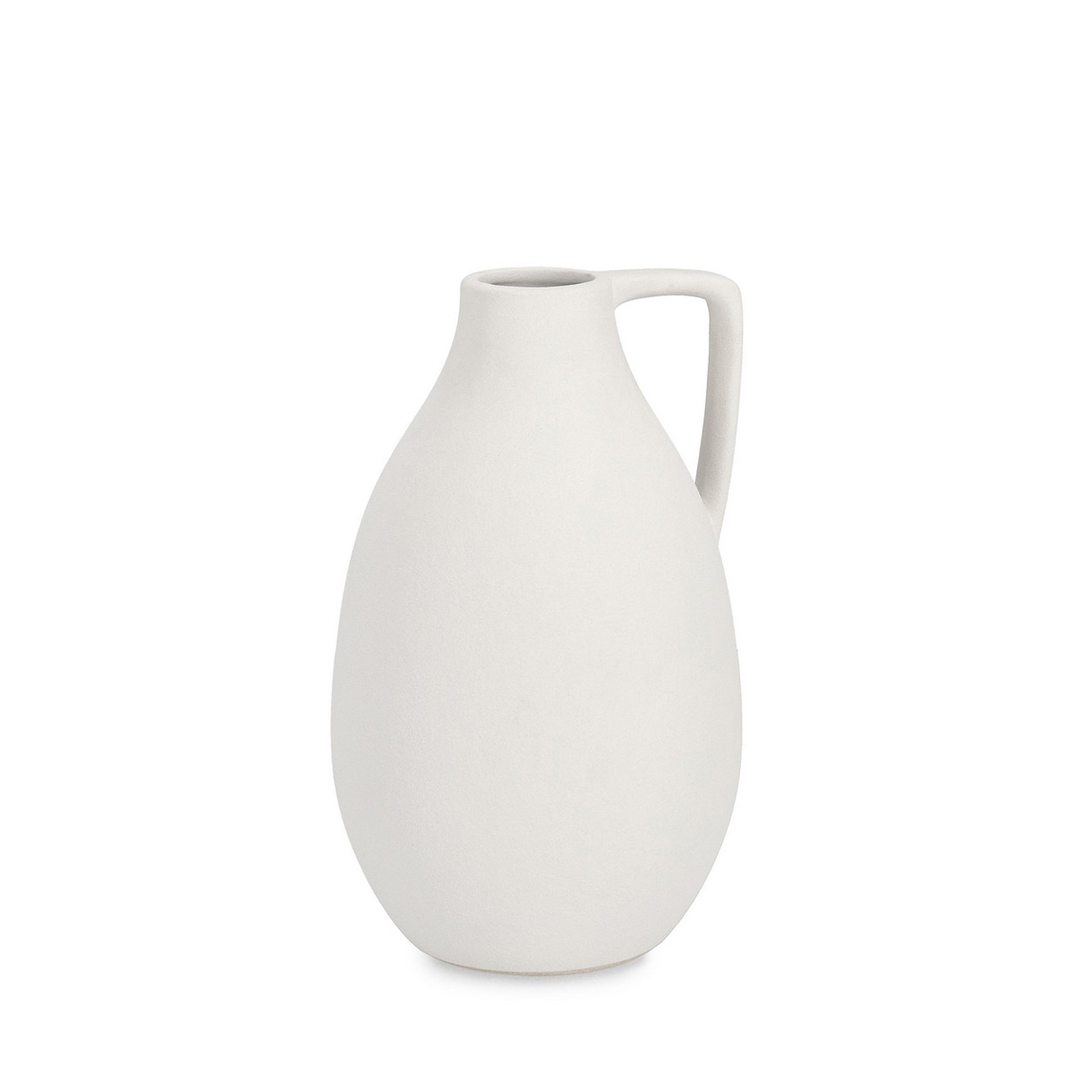 Moderne plantenpot van wit geëmailleerd porselein Ø14x24cm Freyr Aanbieding Moderne plantenpot van wit geëmailleerd porselein Ø14x24cm Freyr Aanbieding