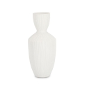 Decoratieve witte keramische planten- en bloempot voor binnen Striped Aanbieding