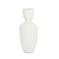 Pot de plantes et fleurs d'intérieur décoratif en céramique blanche Striped Promotion