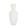 Decoratieve witte keramische planten- en bloempot voor binnen Striped Aanbieding