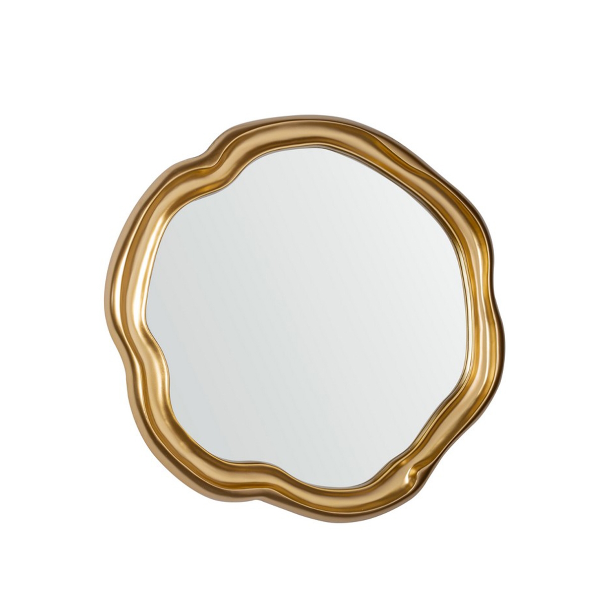 Miroir mural décoratif rond 75x75cm cadre doré Felipe Promotion Miroir mural décoratif rond 75x75cm cadre doré Felipe Promotion