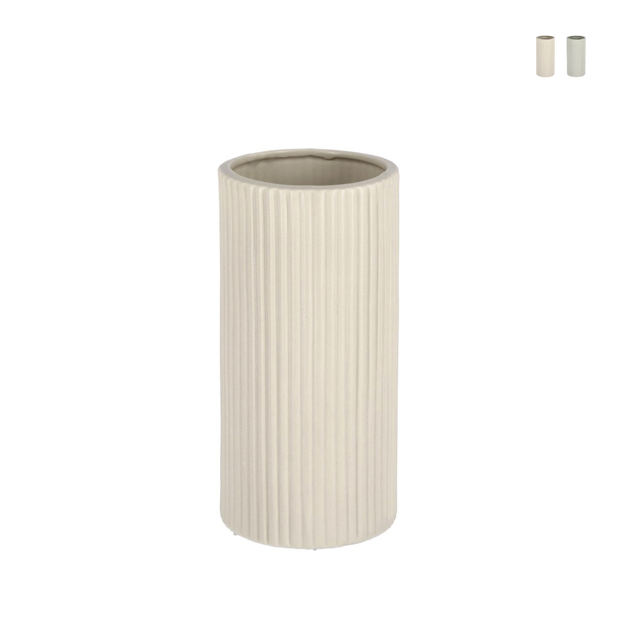 Petit pot de fleurs d'intérieur cylindrique en porcelaine Vivy S Promotion