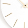 Horloge murale aiguilles dorées design minimaliste rond 40cm Timeline Prix