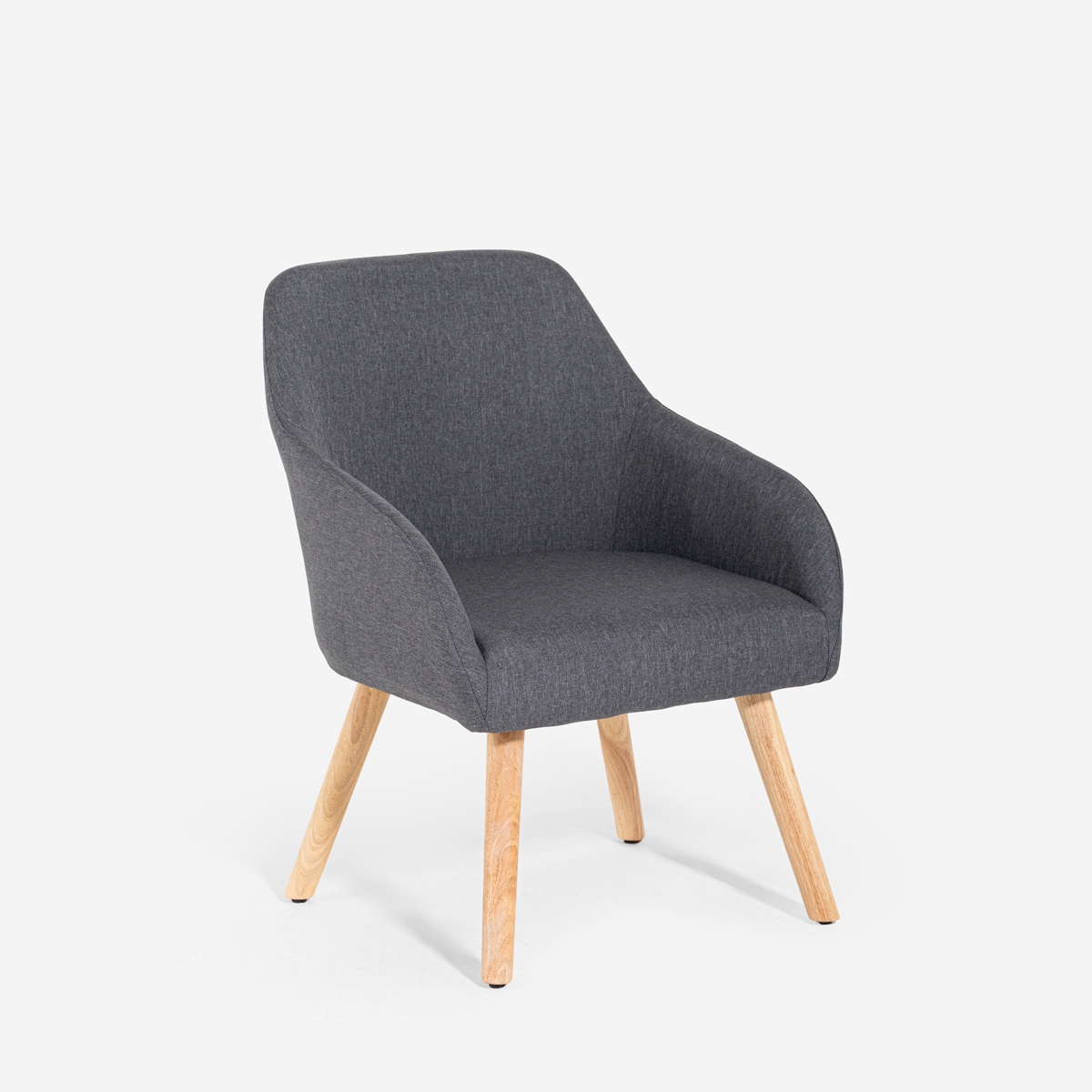 Chaise fauteuil style nordique pour cuisine salle à manger gris Yamori Promotion