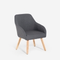 Fauteuil in Scandinavische stijl voor keuken/eetkamer grijs Yamori
 Aanbieding