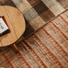 Tapis de salon 160x230 cm en jute et coton rose fait main Ruanda Vente