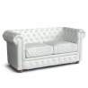 Canapé 2 places en similicuir Capitonné Design Chesterfield 