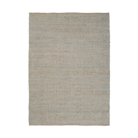 Handgemaakte rechthoekige tapijt bruin blauw 160x230 Ruanda Aanbieding