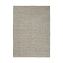Tapis rectangulaire 200x300 pour salon en jute et coton bleu Ruanda Promotion