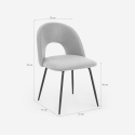 Elegante gestoffeerde stoel Sarwa Model