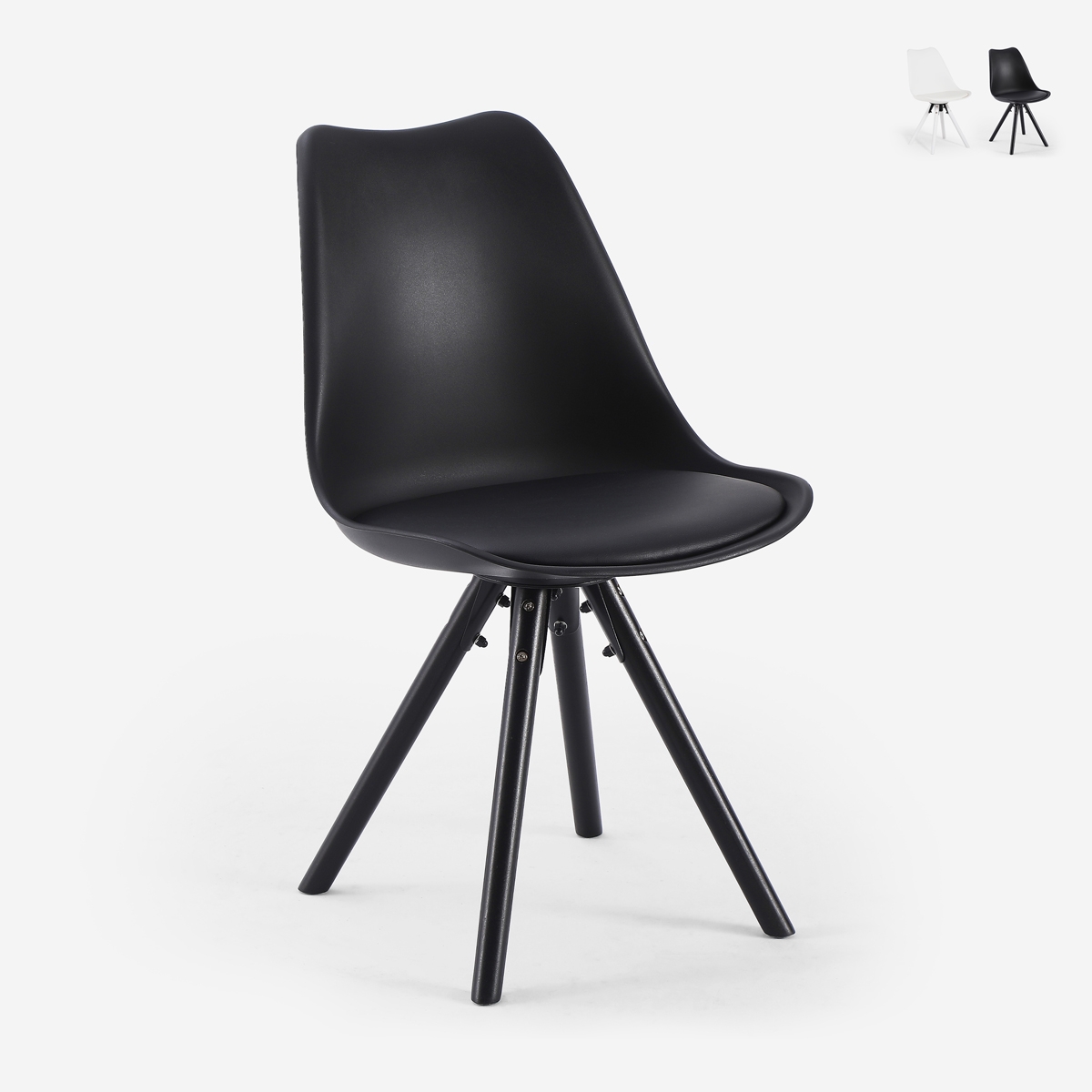 Moderne stoel voor eetkamer en keuken in Scandinavische stijl Dorva Aanbieding