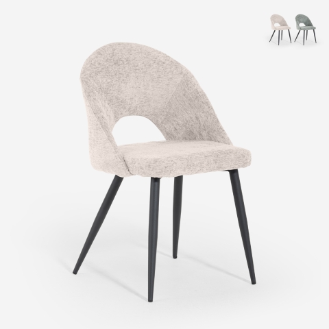 Moderne chenille stoel Lotur Aanbieding