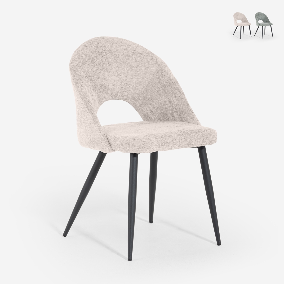 Moderne chenille stoel Lotur Aanbieding