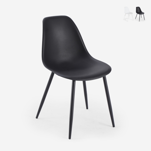 Chaise élégante en polypropylène pour cuisine et salle à manger Lusar Promotion