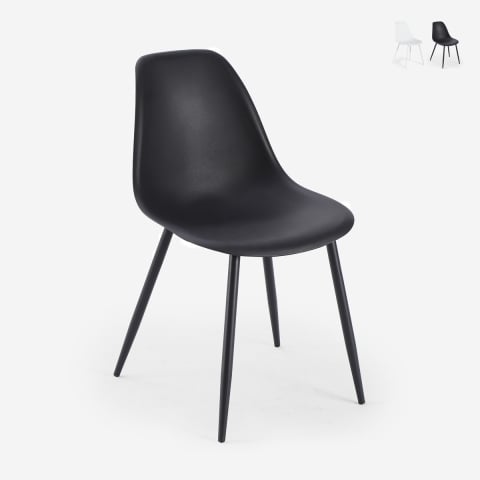 Elegante polypropyleen stoel voor keuken en eetkamer Lusar Aanbieding