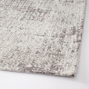 Tapis de salon rectangulaire moderne 155x230cm gris argenté Suri Vente