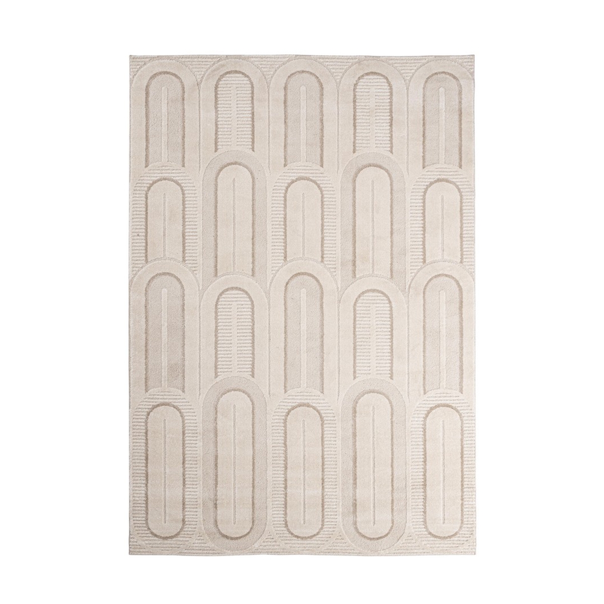 Tapis moderne crème gris 160x230 pour salon et chambre Zina Promotion Tapis moderne crème gris 160x230 pour salon et chambre Zina Promotion