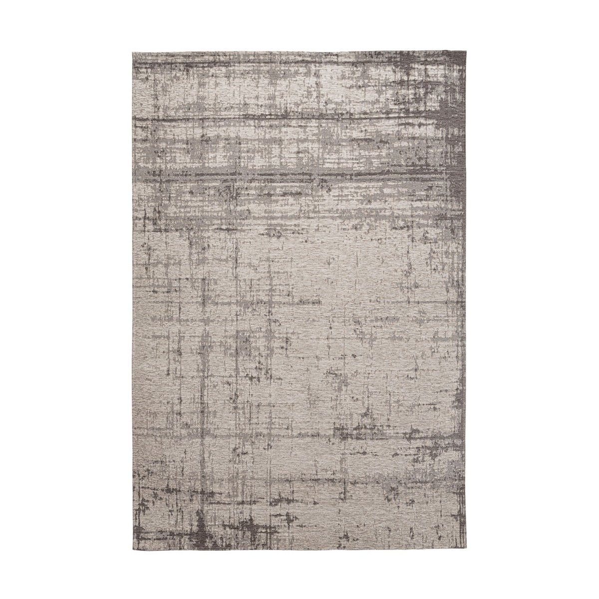 Moderne woonkamer tapijt 200x290cm grijs in chenille en polyester Yuno Aanbieding