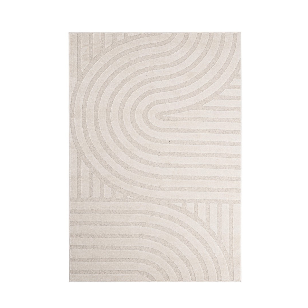 Modern vloerkleed voor woonkamer en slaapkamer 200x290cm crème Zina Aanbieding Modern vloerkleed voor woonkamer en slaapkamer 200x290cm crème Zina Aanbieding