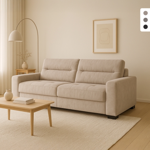 Canapé-lit 2 places moderne extractible 274x97cm Rali Promotion