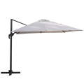 Parasol de jardin 3x3 en aluminium à mât latéral pivotant Deluxe Promotion