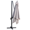 Parasol de jardin 3x3 en aluminium à mât latéral pivotant Deluxe Offre
