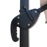 Parasol de jardin 3x3 en aluminium à mât latéral pivotant Deluxe Remises