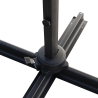 Parasol de jardin 3x3 en aluminium à mât latéral pivotant Deluxe Réductions