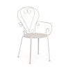 Stapelhouten tuinstoel voor buiten, shabby chic stijl, Bizzotto Etienne 