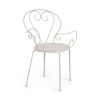 Stapelhouten tuinstoel voor buiten, shabby chic stijl, Bizzotto Etienne 