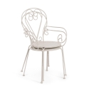 Stapelhouten tuinstoel voor buiten, shabby chic stijl, Bizzotto Etienne 
