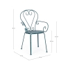 Stapelhouten tuinstoel voor buiten, shabby chic stijl, Bizzotto Etienne 