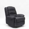 Fauteuil relax inclinable avec repose-pieds en tissu Sofia 