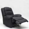 Fauteuil relax inclinable avec repose-pieds en tissu Sofia 