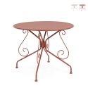 Ronde tuintafel 90cm Bizzotto Etienne voor buitengebruik Aanbieding