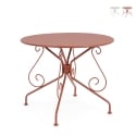 Table ronde de jardin 90 cm extérieur style Bizzotto Etienne Promotion
