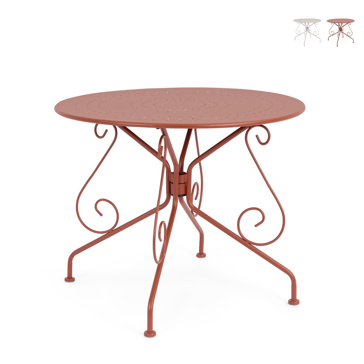 Ronde tuintafel 90cm Bizzotto Etienne voor buitengebruik Aanbieding