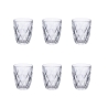 Set van 6 glazen waterglazen 340 ml in helder glas Celine Aanbieding