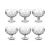 Ensemble de 6 coupes à glace 400ml en verre transparent Elizabeth Promotion