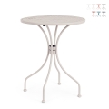 Ronde tuintafel 60 cm vintage shabby chic Bizzotto Lizette Aanbieding