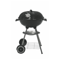 Barbecue à charbon rond en acier avec couvercle et roues Torka Offre