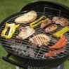 Barbecue à charbon rond en acier avec couvercle et roues Torka Réductions